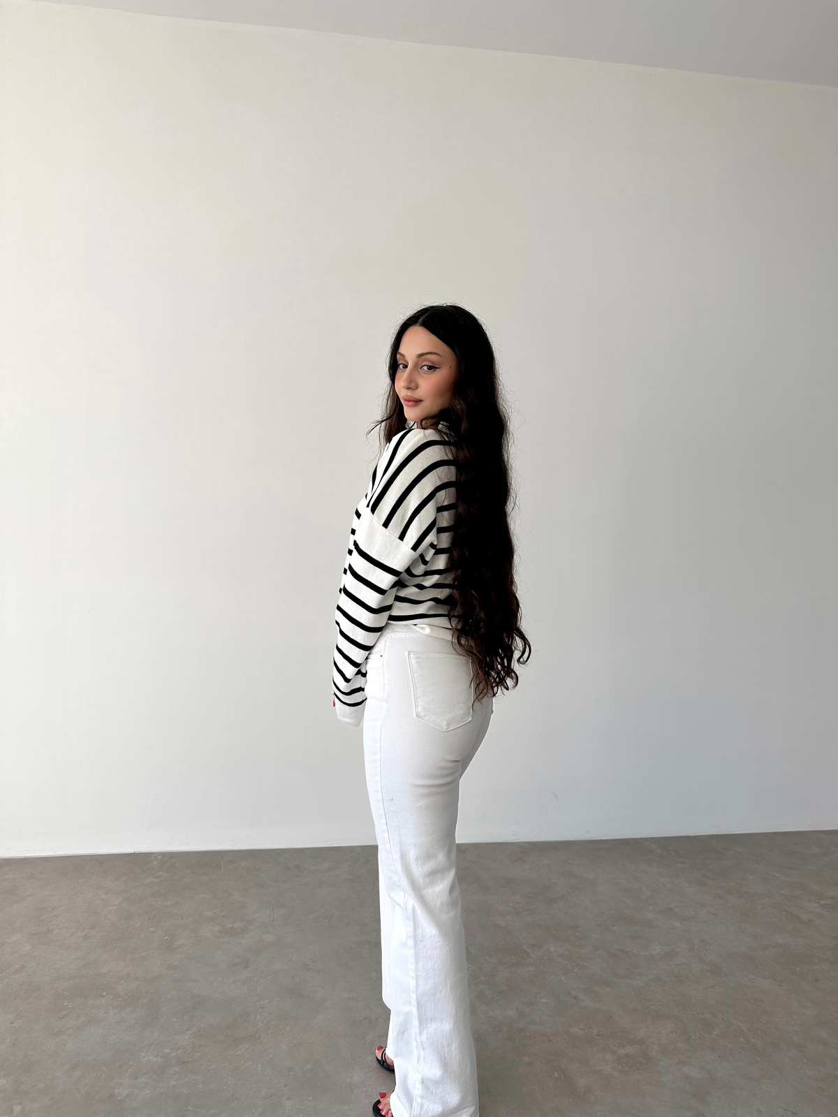 ZRA Premium Straightleg Jean Beyaz