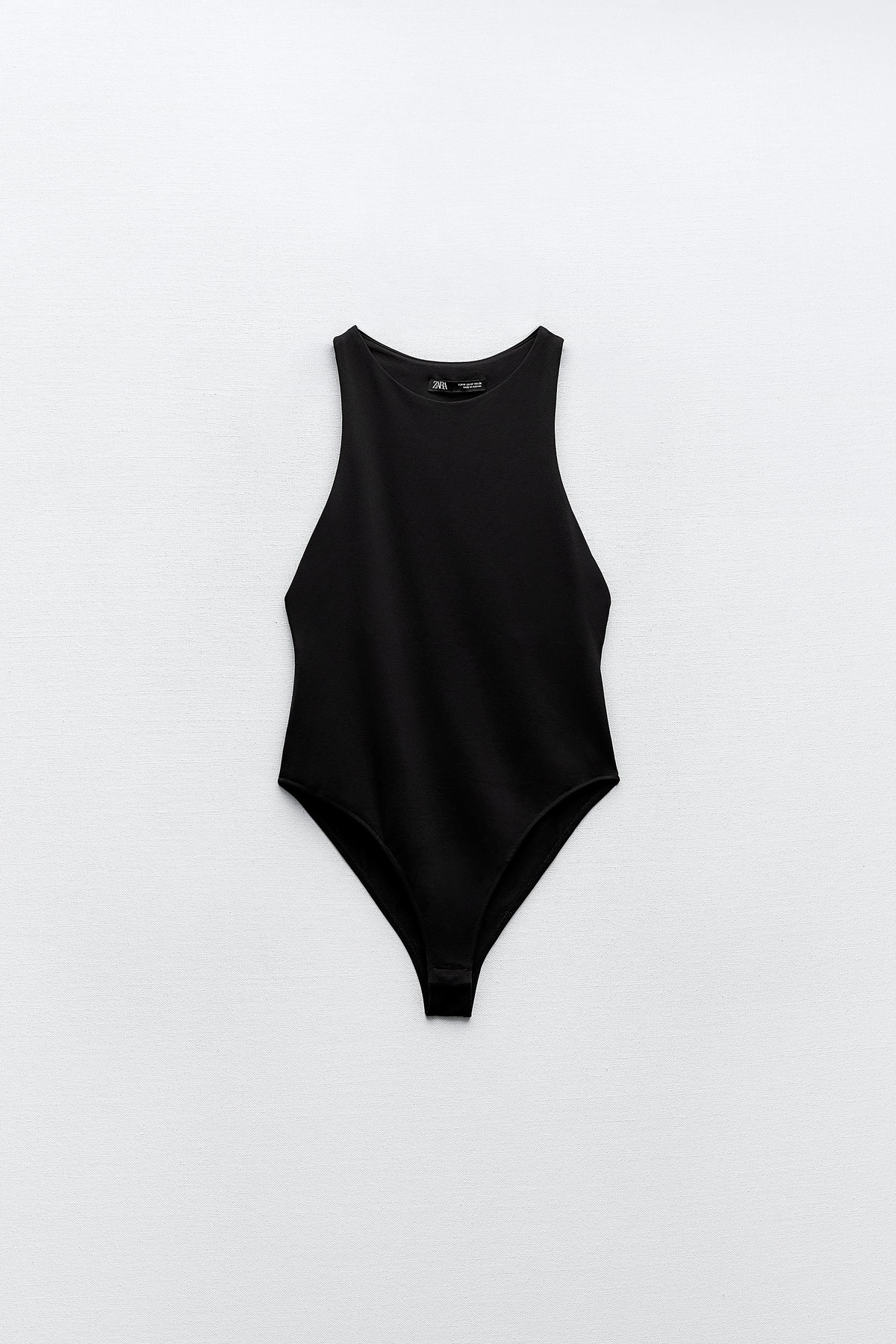 Zra Siyah Halter Yaka Bodysuit