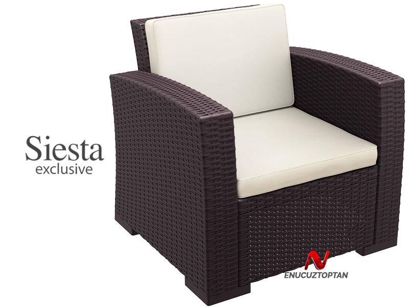 Siesta 831 Monaco Lounge Rattan Tekli Koltuk | ID1095