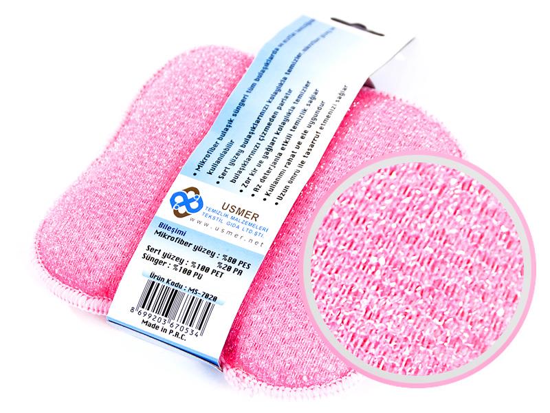 Spark MS7020 Mikrofiber Çift Taraflı Bulaşık Süngeri 13x13cm | ID3024