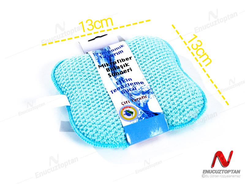 Spark MS7020 Mikrofiber Çift Taraflı Bulaşık Süngeri 13x13cm | ID3024