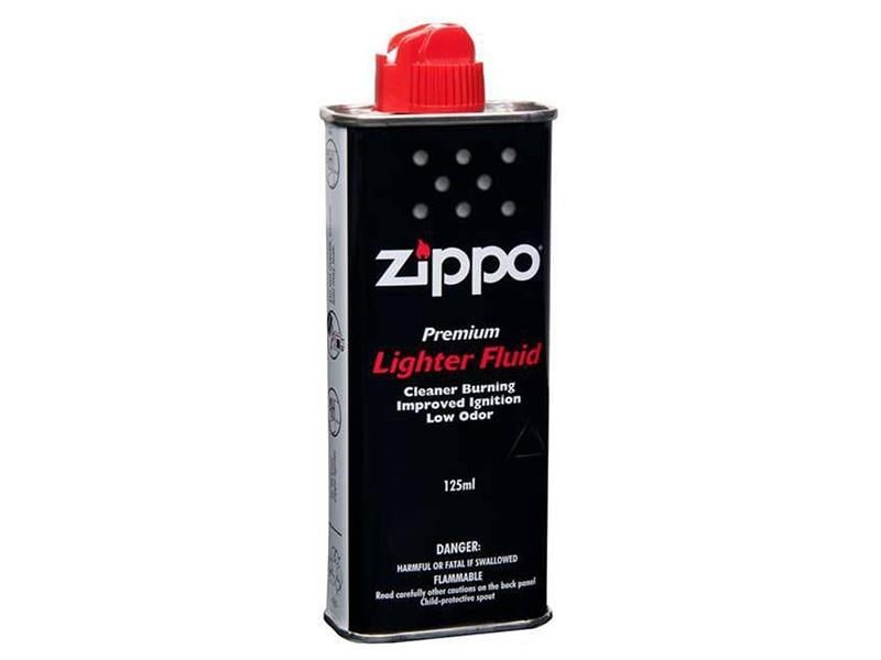 Zippo Çakmak Benzin Siyah Kutu Kırmızı Kapaklı 125 ml | ID4084