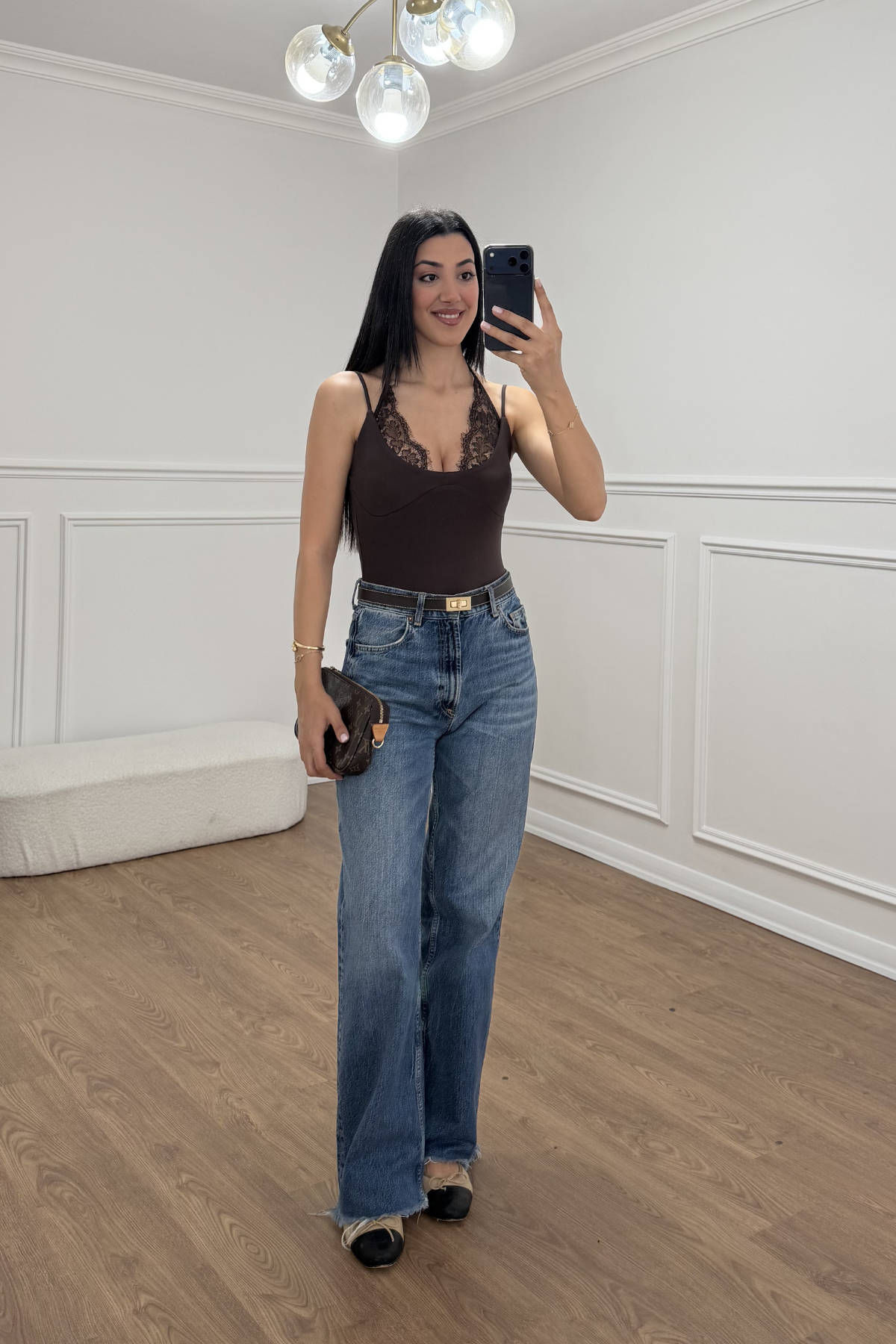 DANTEL DETAYLI BODYSUIT 