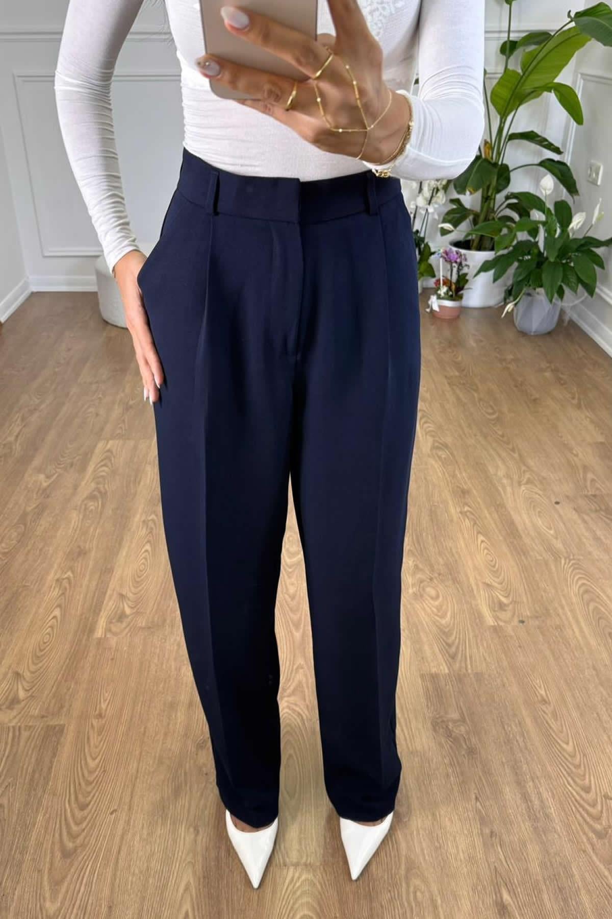 PALOZZO PANTOLON - LACİVERT
