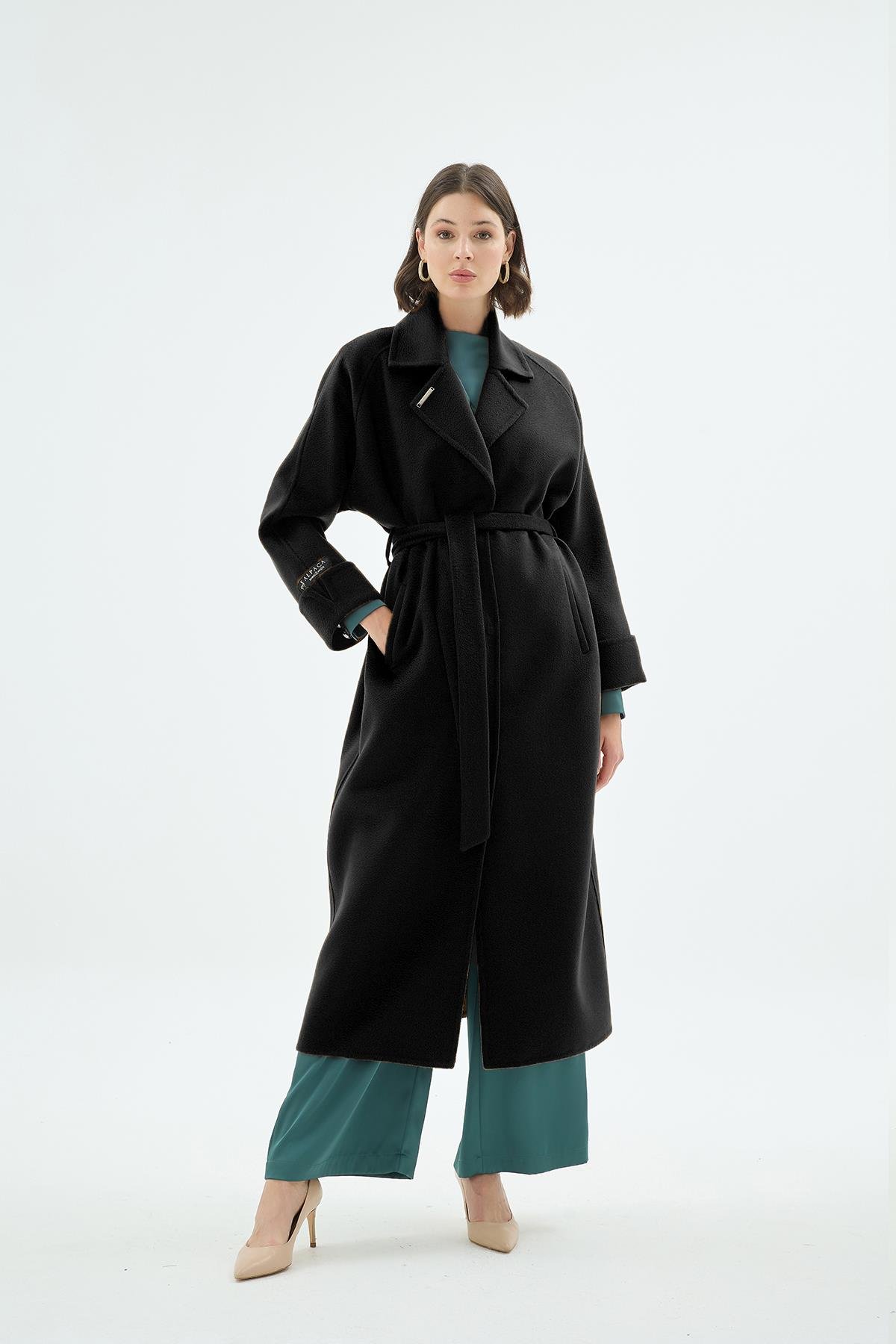 Carmen Alpaka Uzun Kaban Siyah