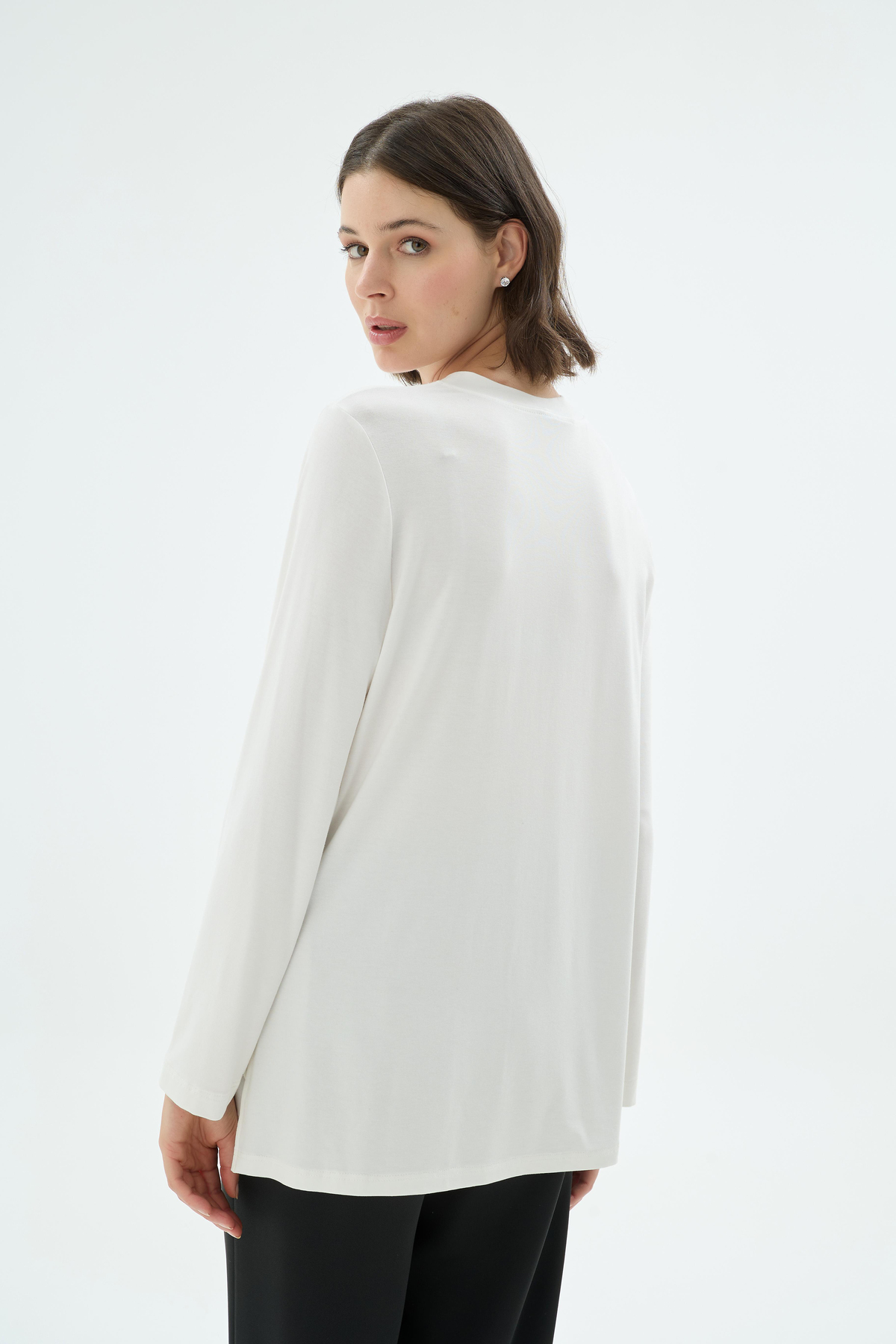 23001 CELİNA BLUZ Ekru