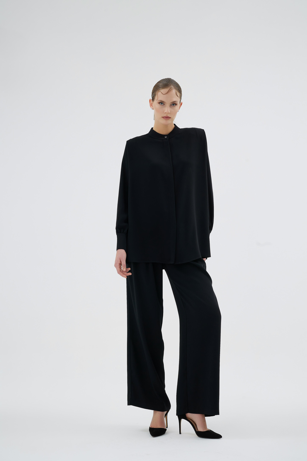 CLOVER GÖMLEK Siyah