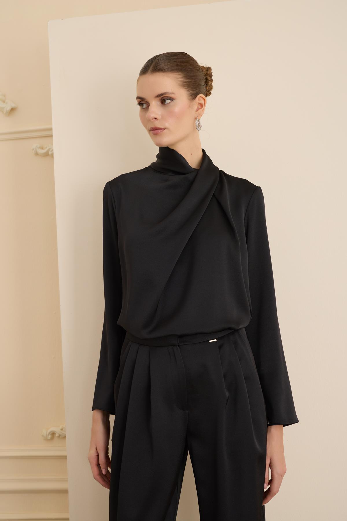 Cristalle Bluz Siyah