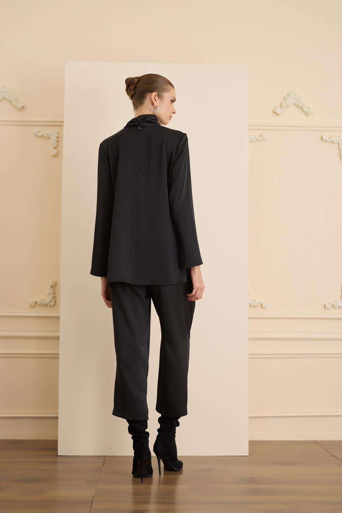 Cristalle Bluz Siyah