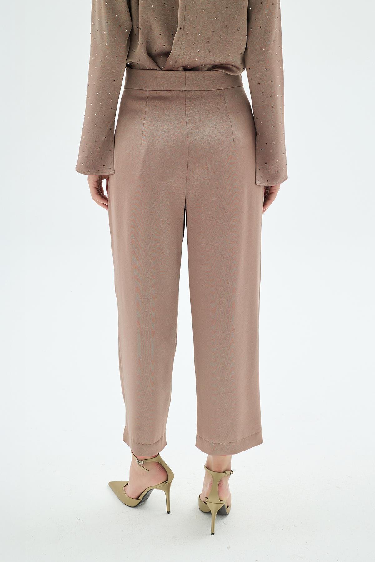 50015 CRISTALLE TAŞLI PANT Camel