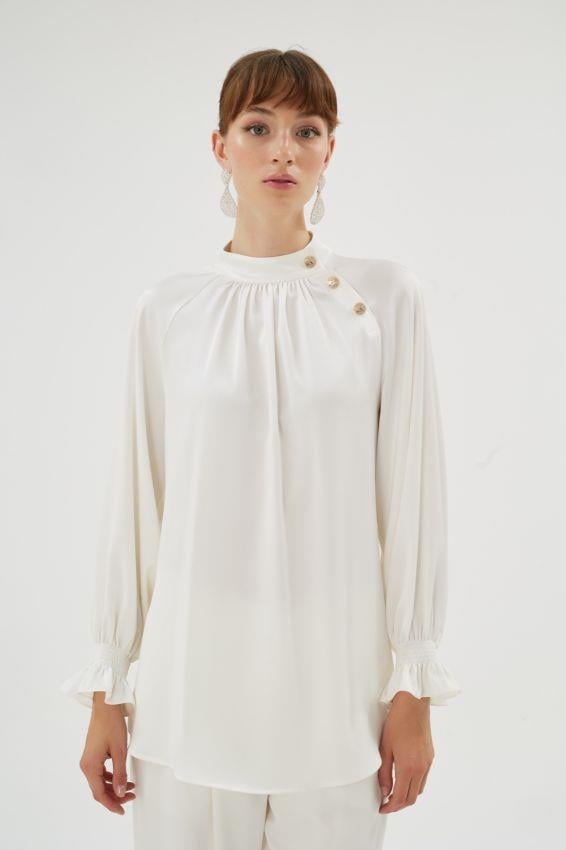 Elegance Bluz Ekru