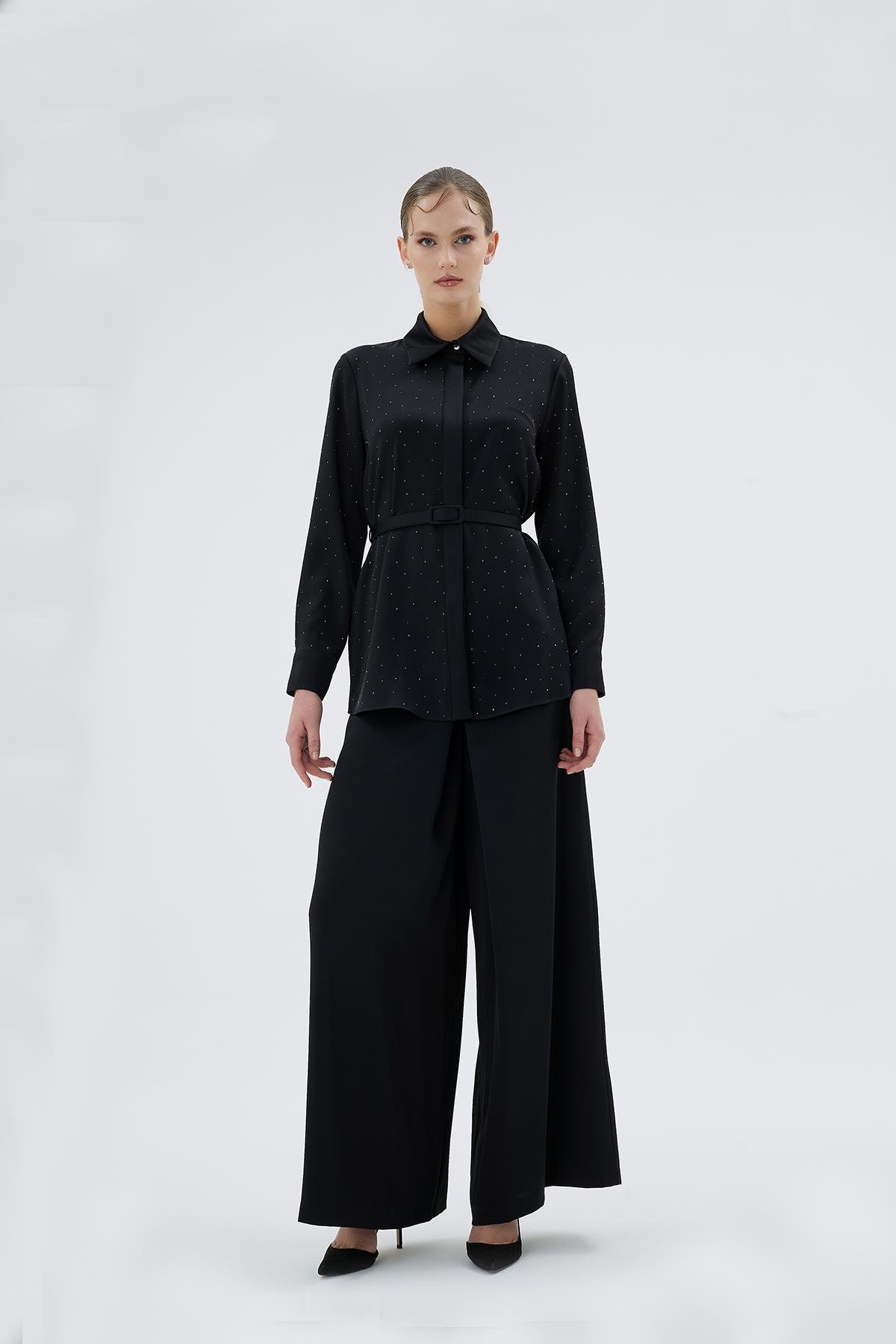 21022 ELİZA GÖMLEK Siyah