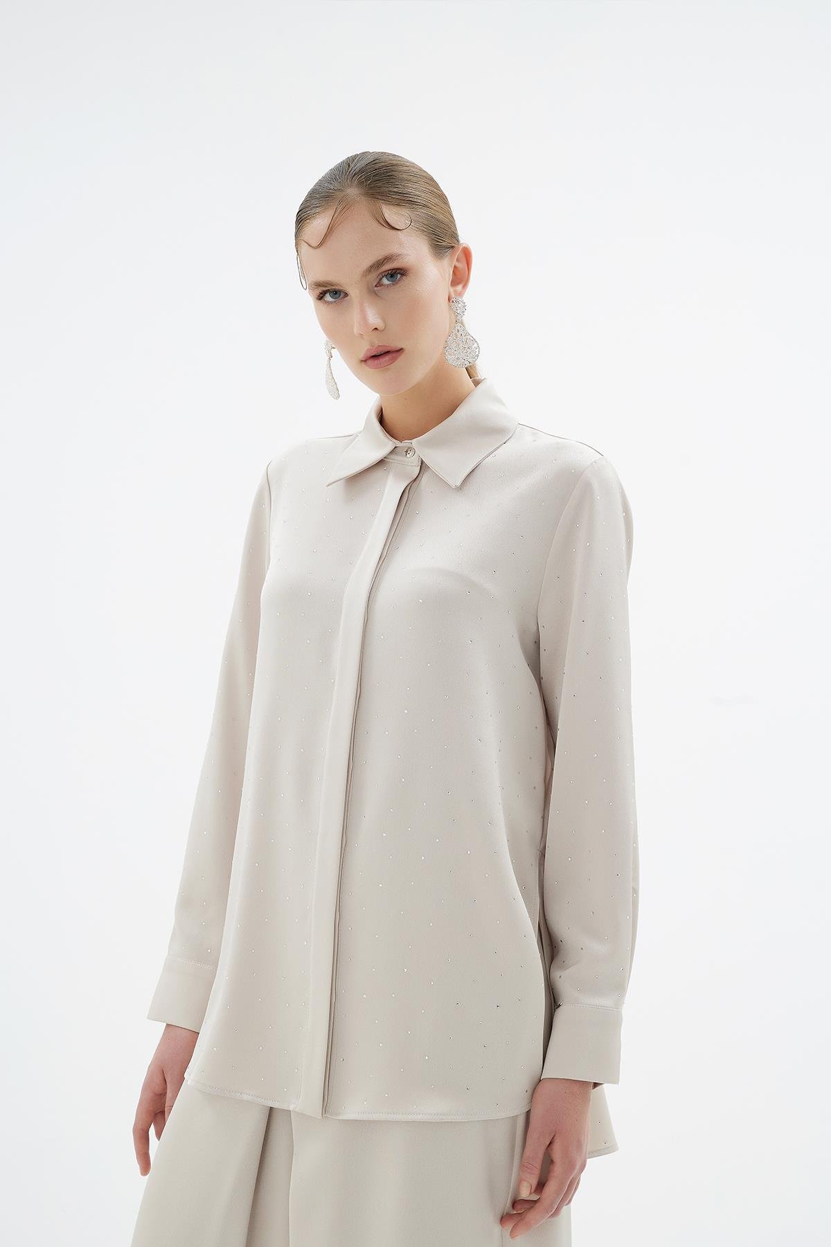 21022 ELİZA GÖMLEK Taş