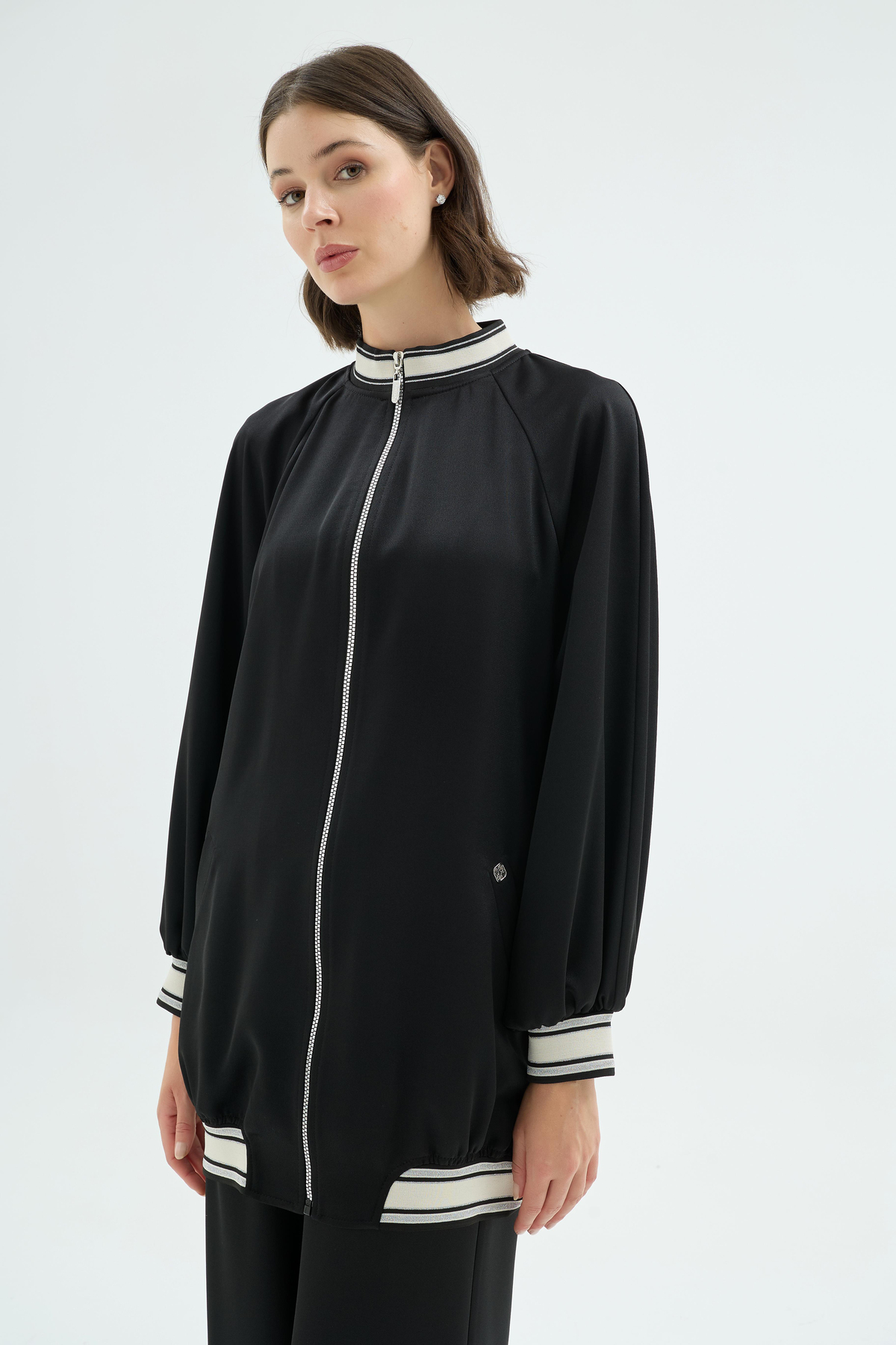 48001 FEMKE BOMBER Siyah