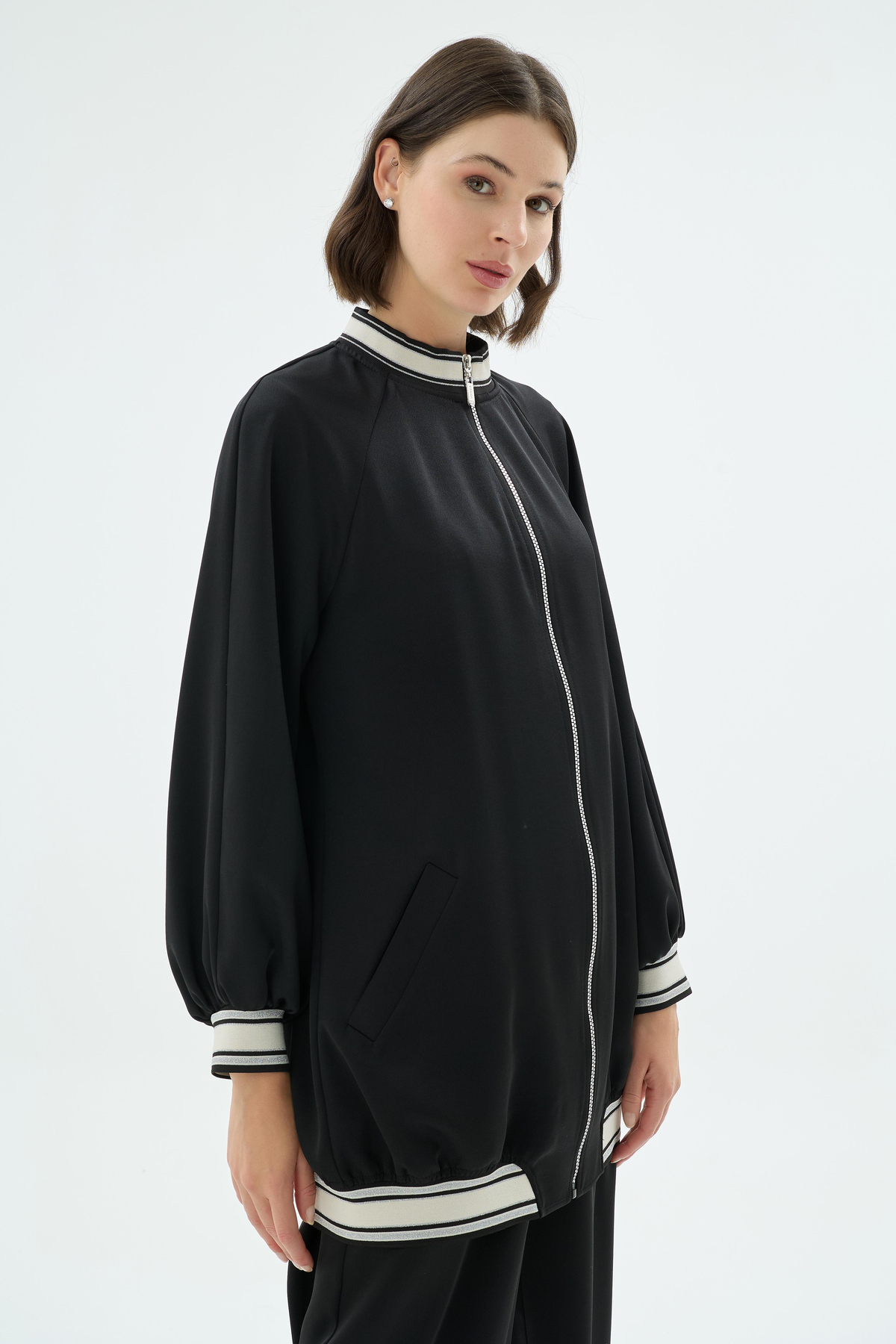 48001 FEMKE BOMBER Siyah