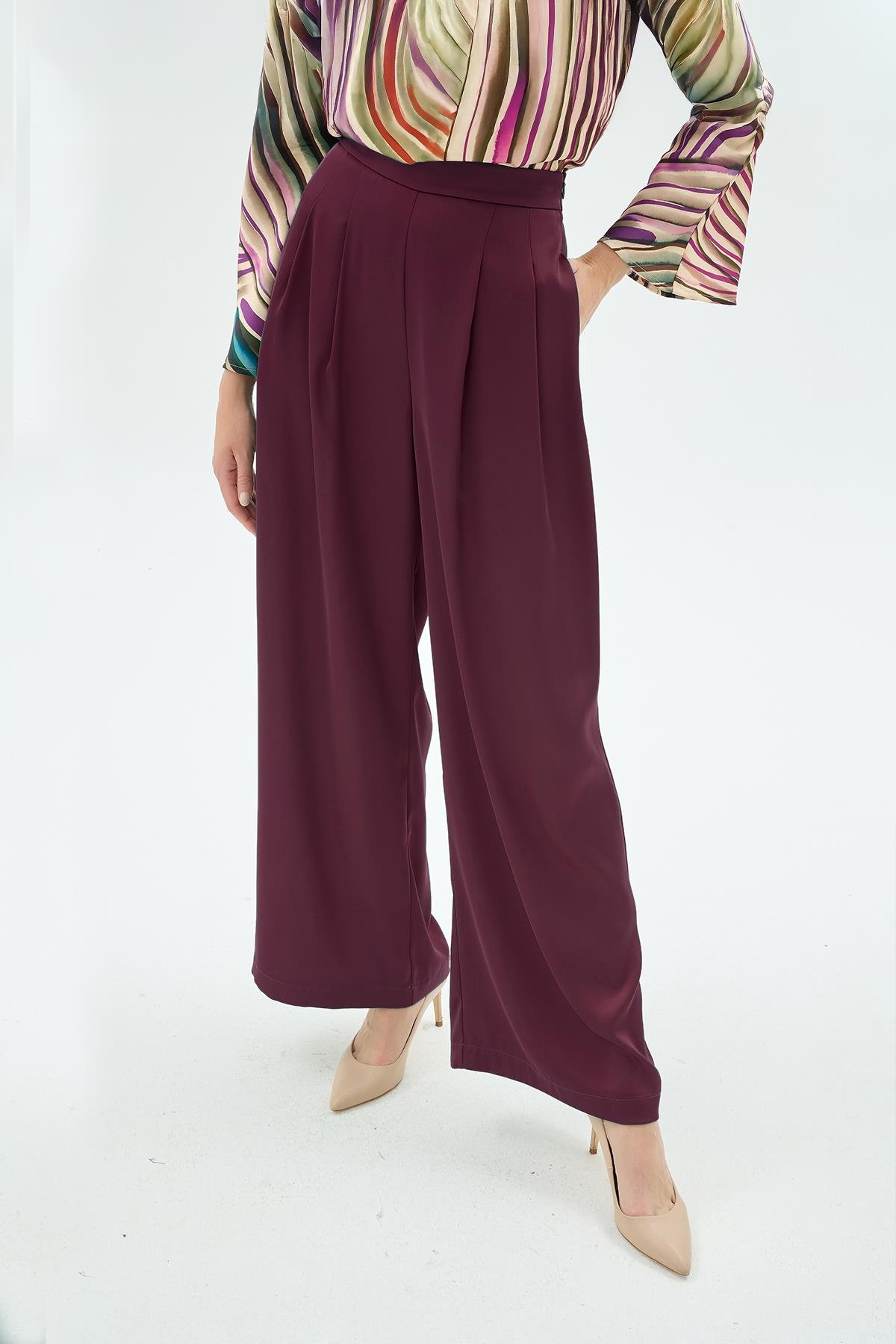 50016 LİSA PANTOLON Bordo