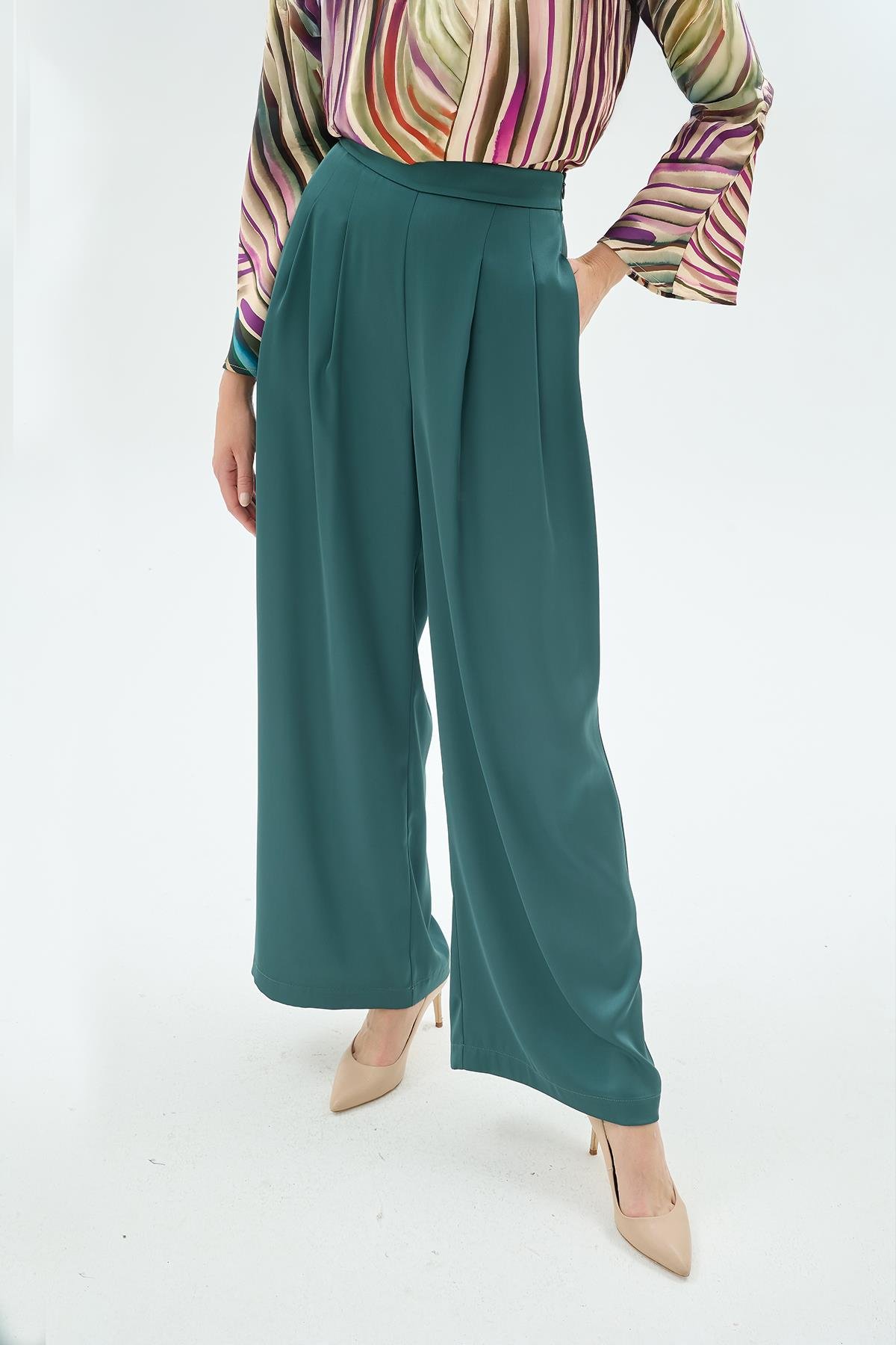 50016 LİSA PANTOLON Zümrüt