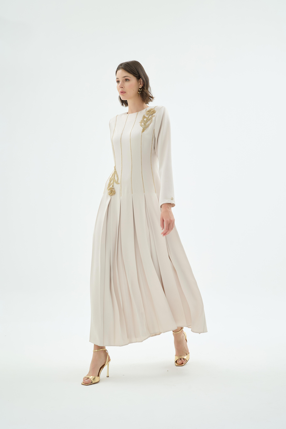 30014 MİA ABİYE ELBİSE Taş