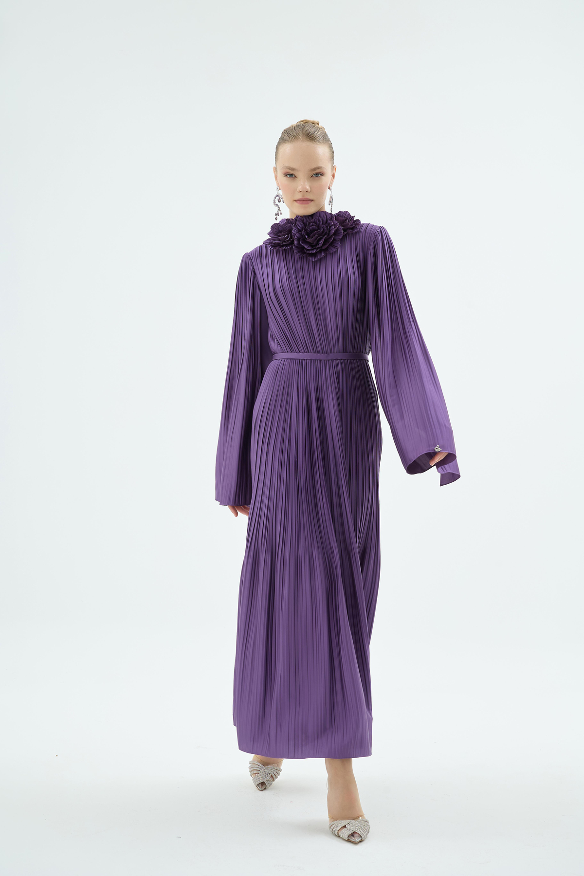 TAMİA ABİYE  ELBİSE Mor