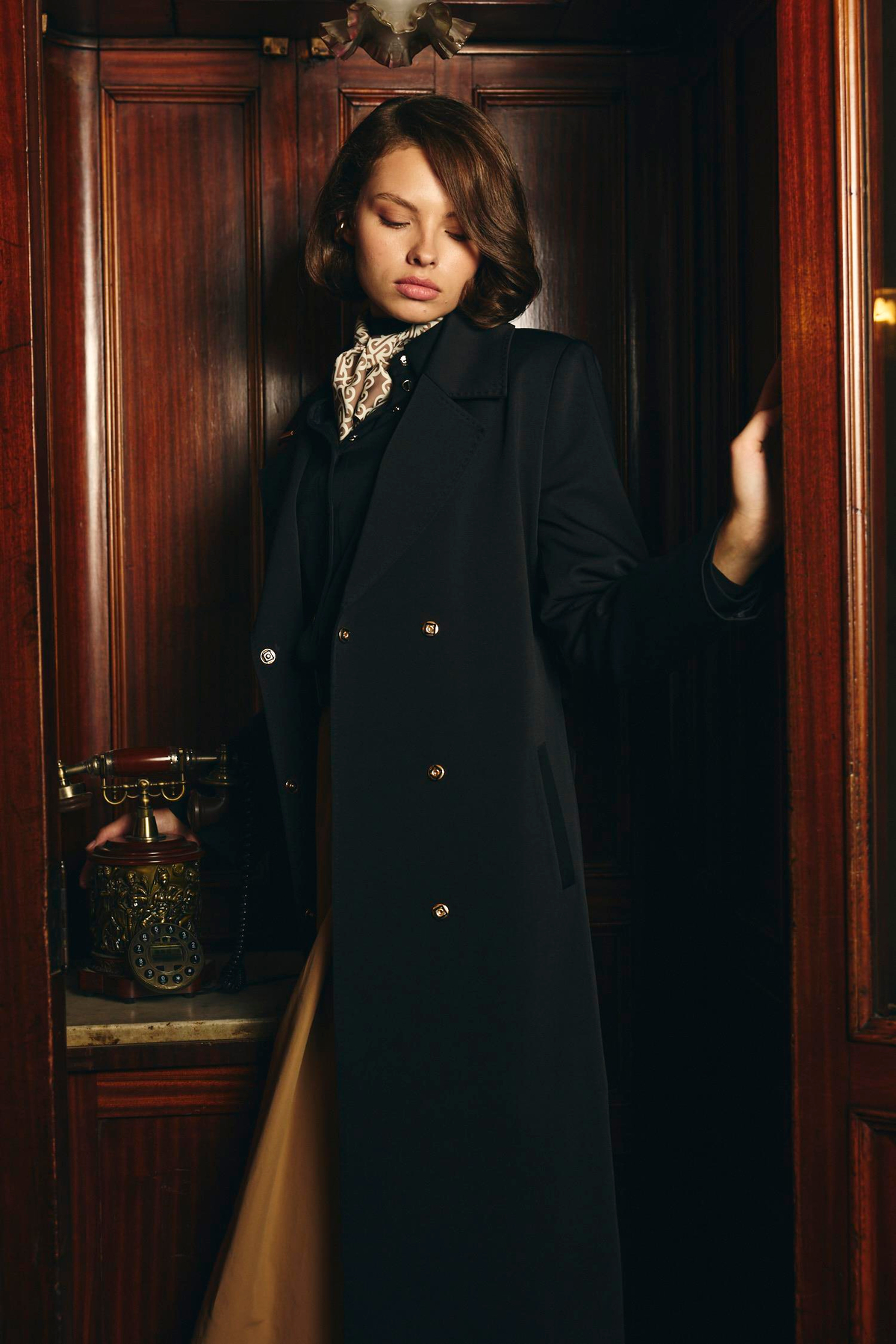 44013 VİONA TRENÇ Siyah