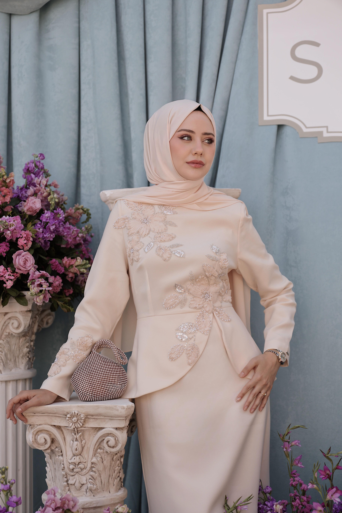 30026 PURE ELBİSE Vanilya-SD262062030026