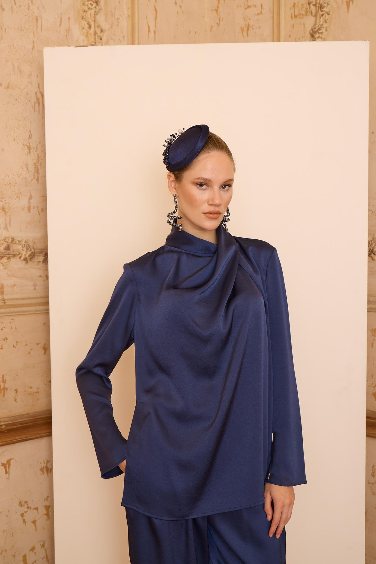 Cristalle Bluz Lacivert