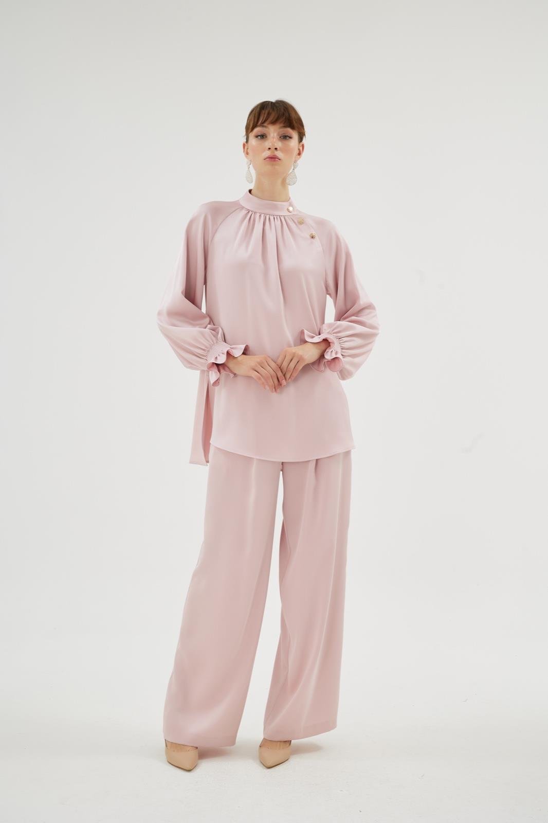 Elegance Pantolon Pudra