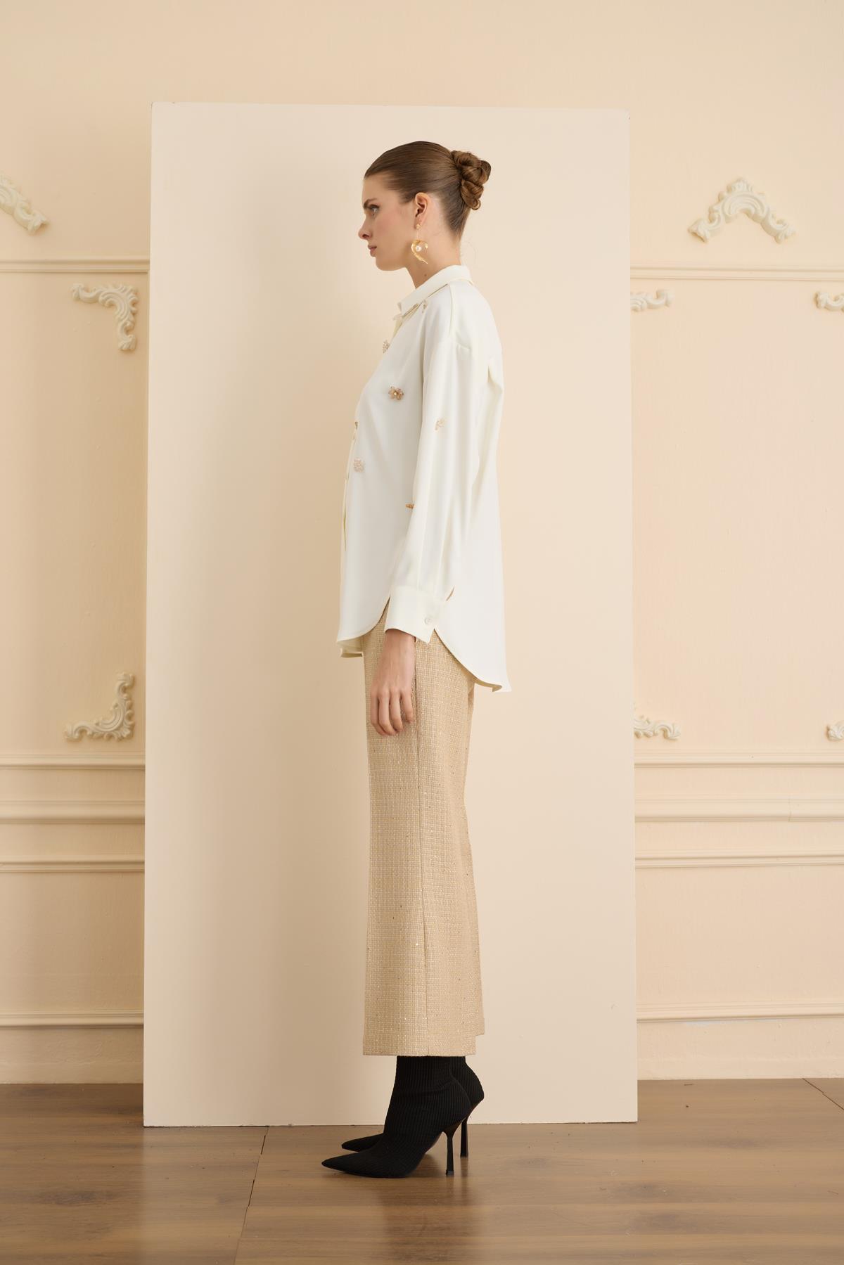 Gabrielle Tişört Ekru-SD251051021014