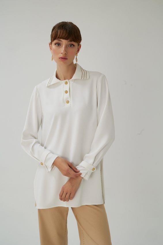 Glissia Bluz Ekru