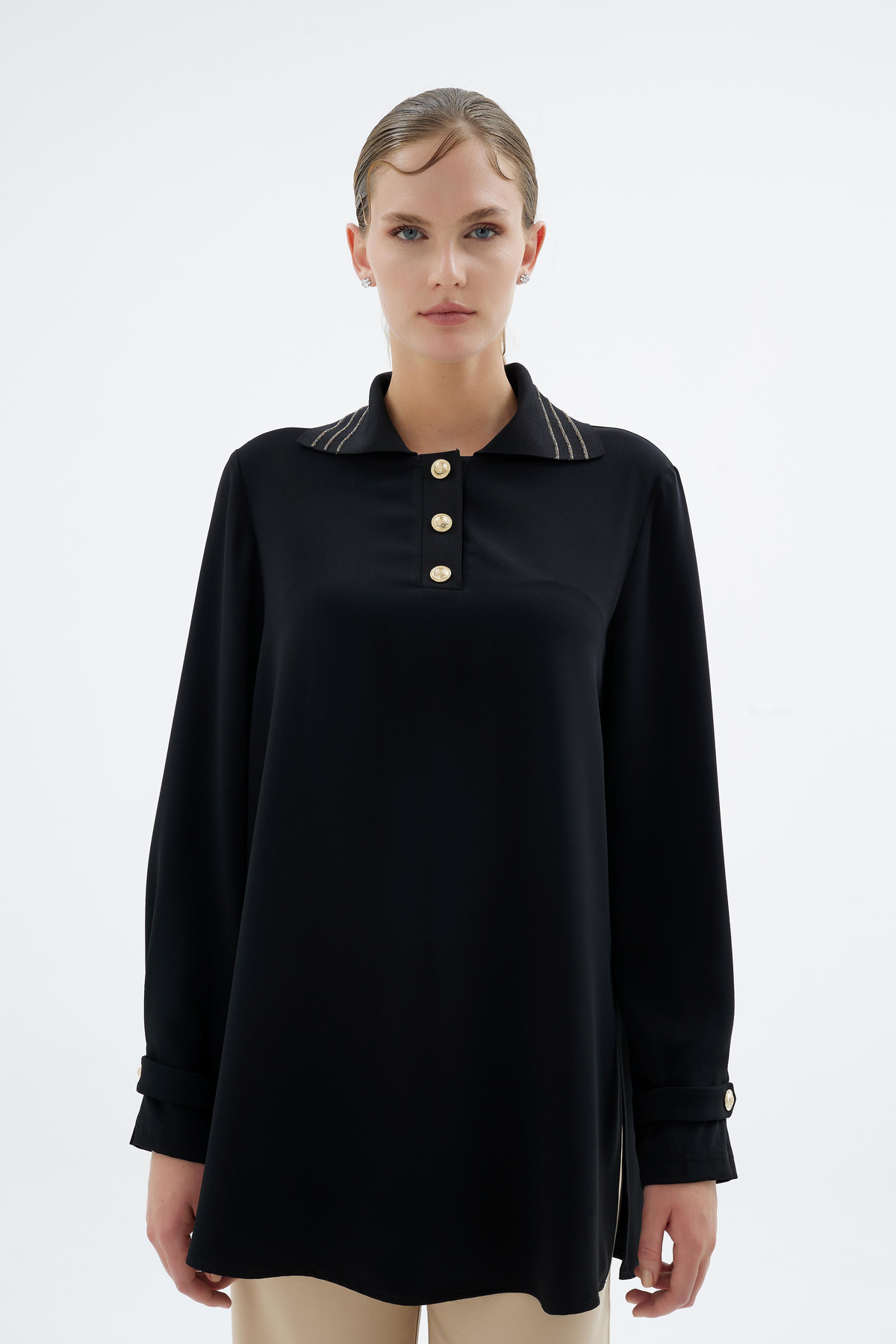 Glissia Bluz Siyah