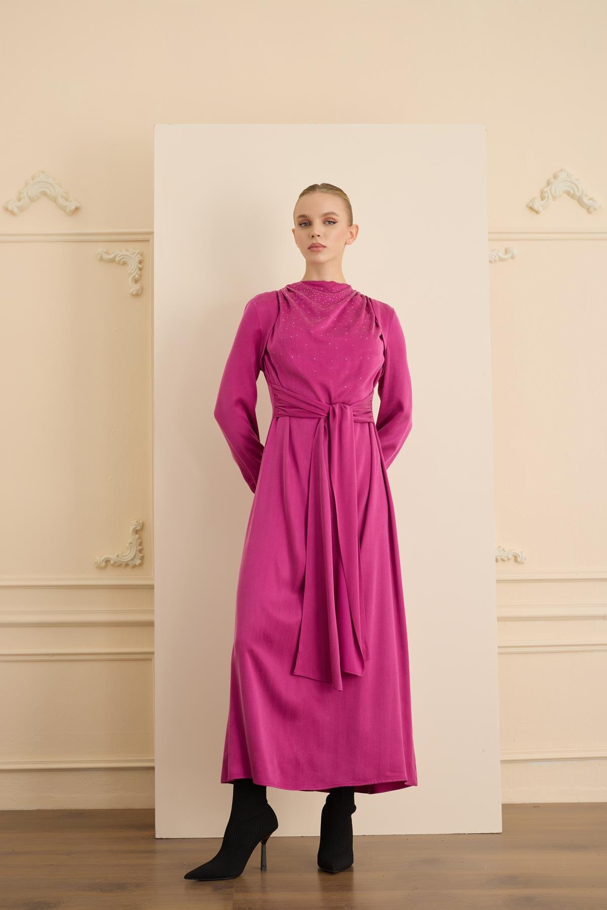 İmelda Elbise Fuşya