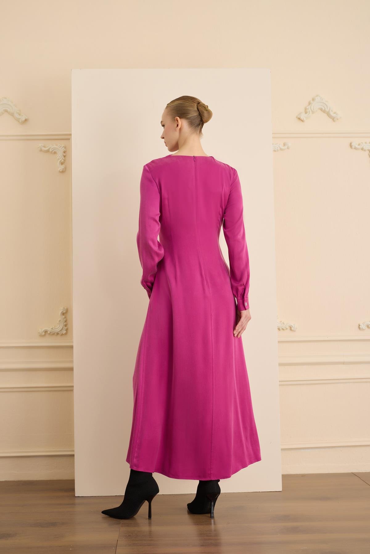 İmelda Elbise Fuşya