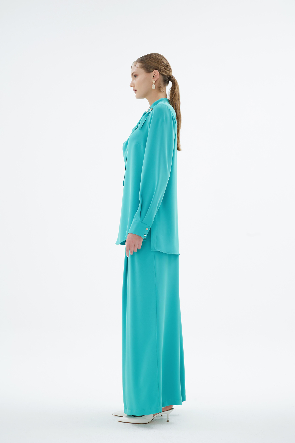 Lenora Pantolon Turkuaz