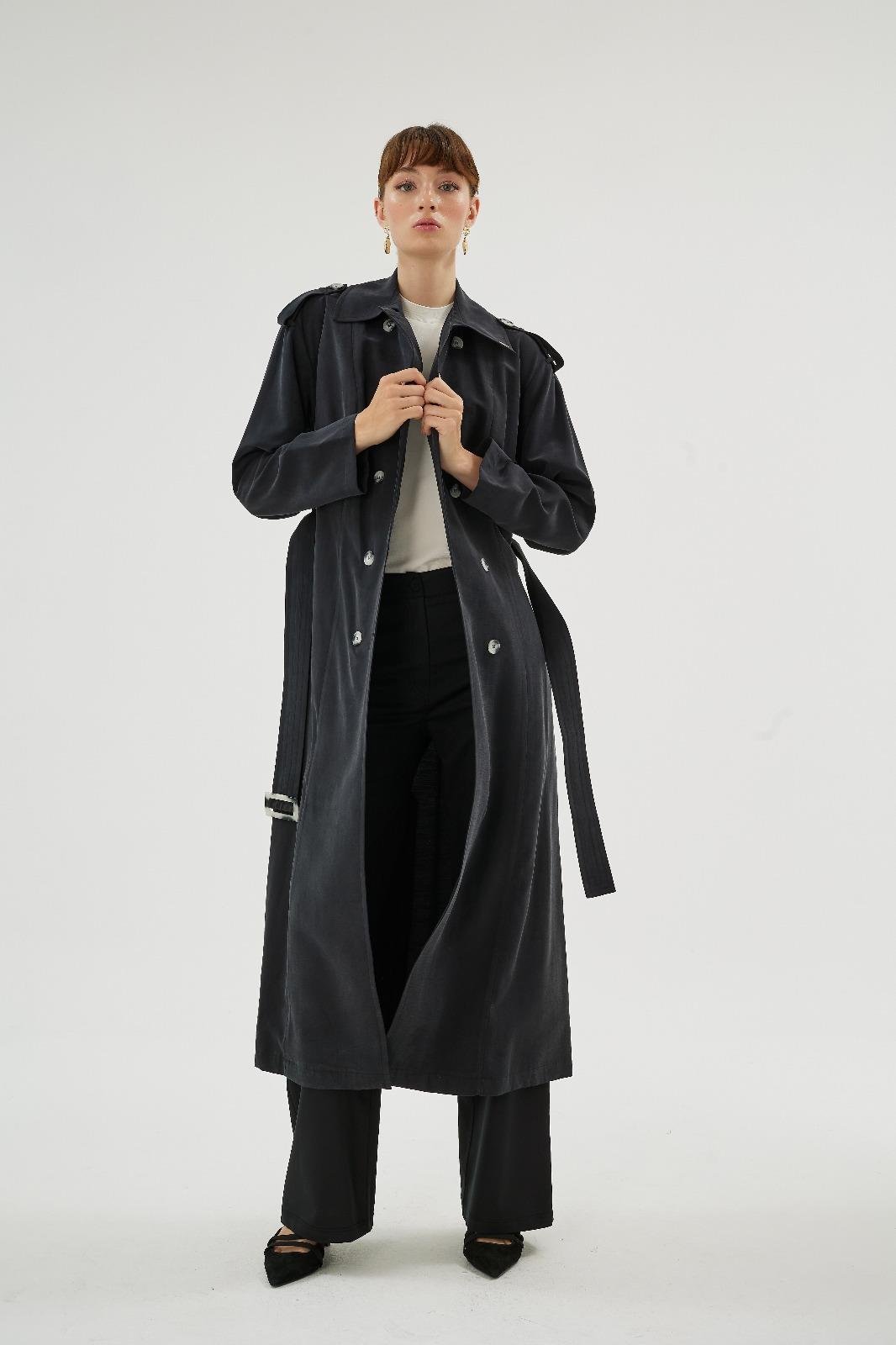 Livia Trençkot Siyah