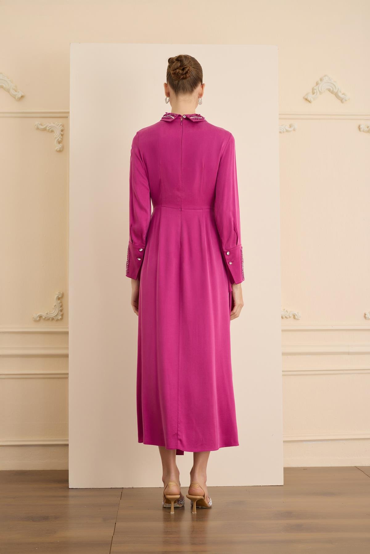 Lumiere Elbise Fuşya