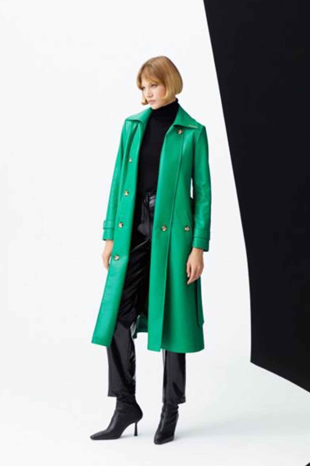 Mancina Trençkot Yeşil