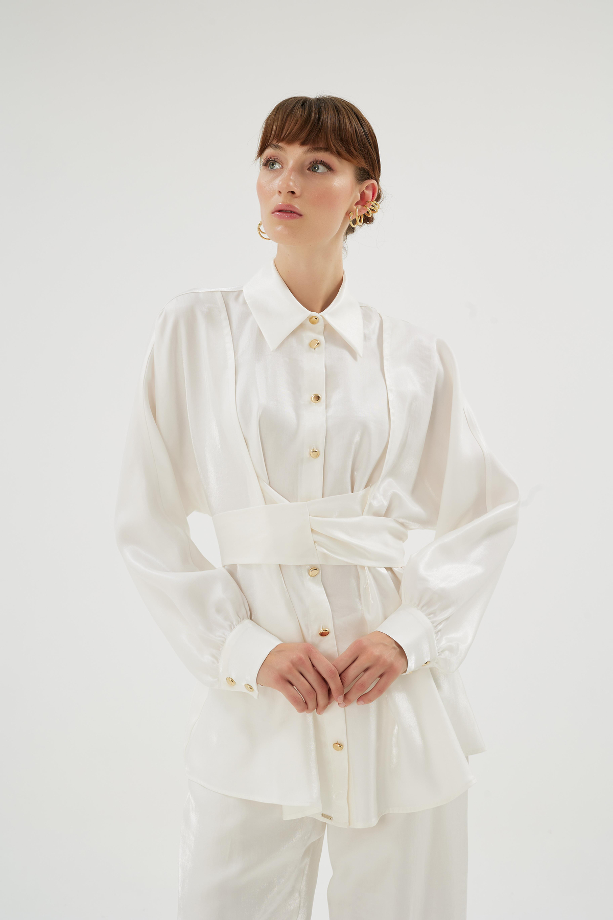 Mazerine Gömlek Ekru