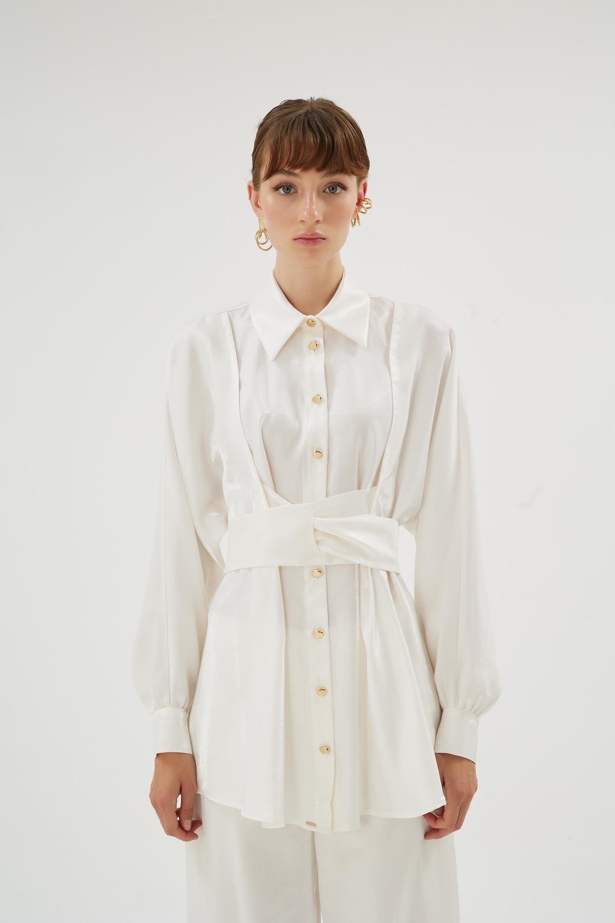 Mazerine Gömlek Ekru