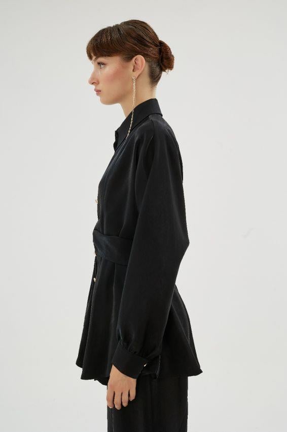 Mazerine Gömlek Siyah