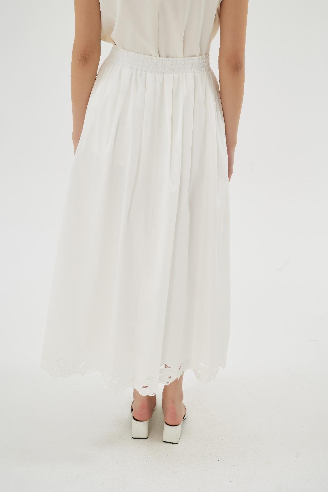 Misty Rose Etek Ekru