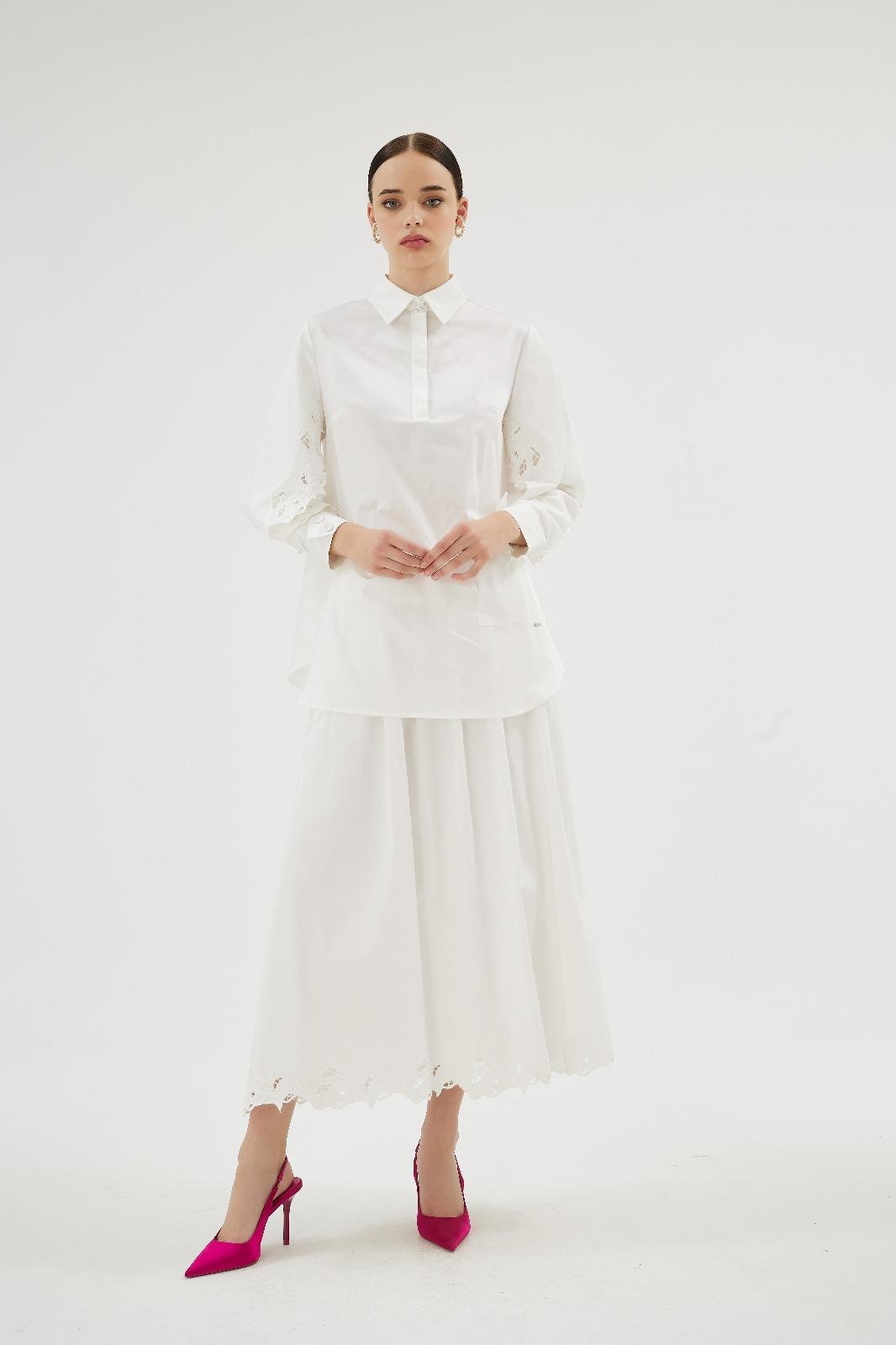 Misty Rose Gömlek Ekru