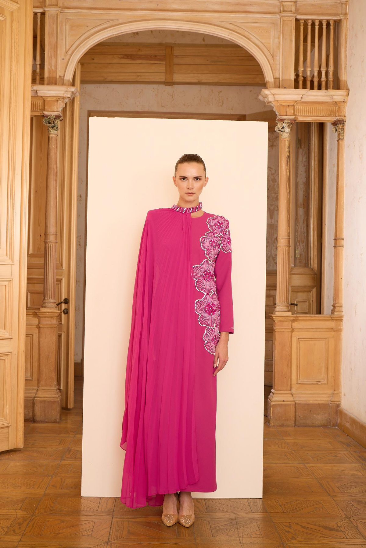 Rosalin Elbise Fuşya