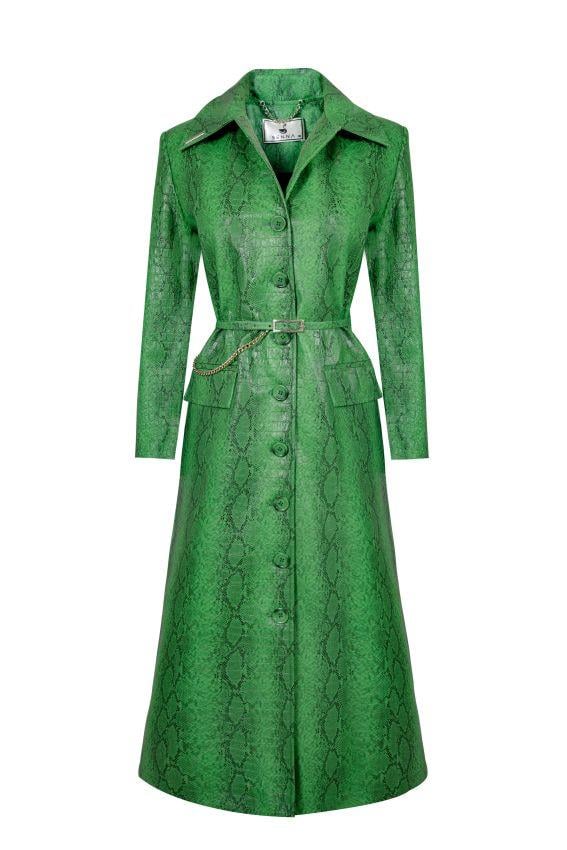 Semolina Trençkot Yeşil