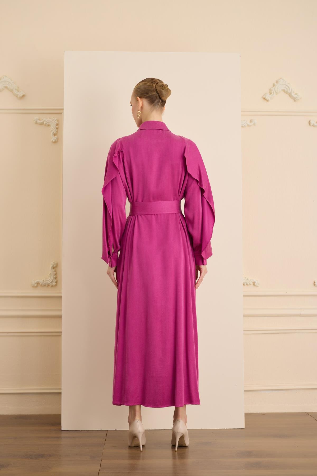 Soleil Elbise Fuşya