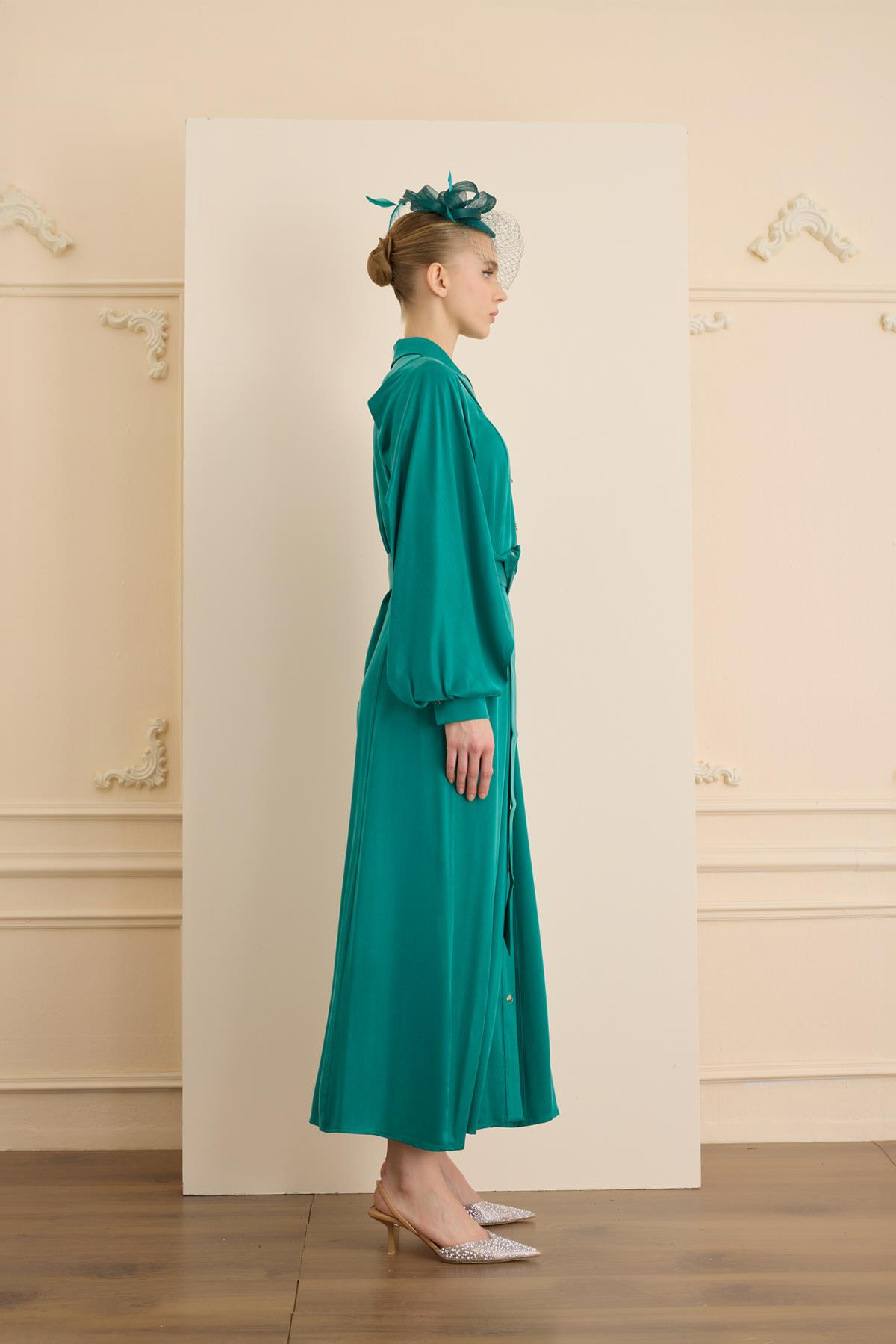 Soleil Elbise Zümrüt