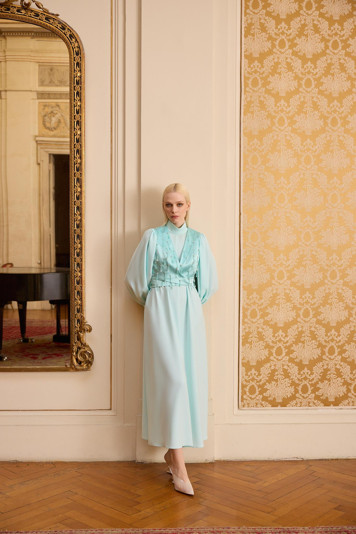 Sparkle Elbise Aqua