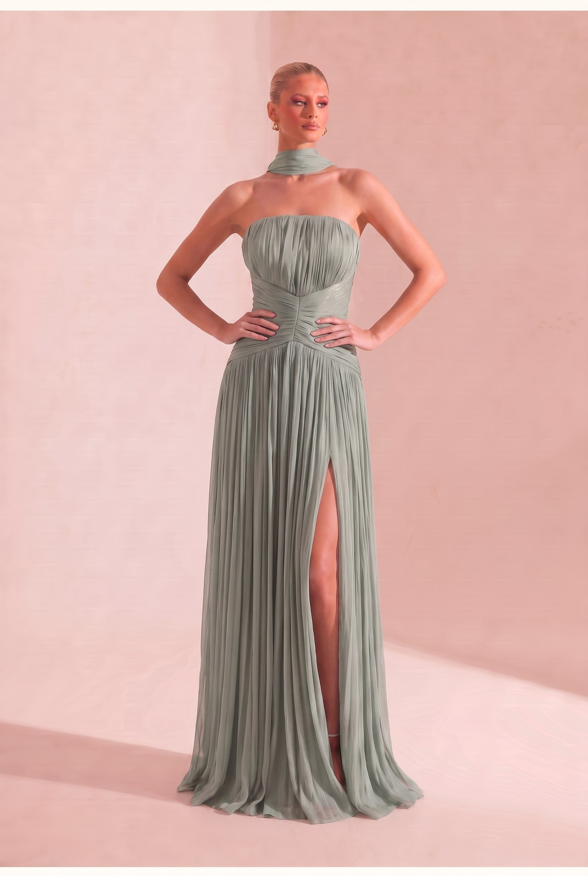 Ronya Mint Elbise