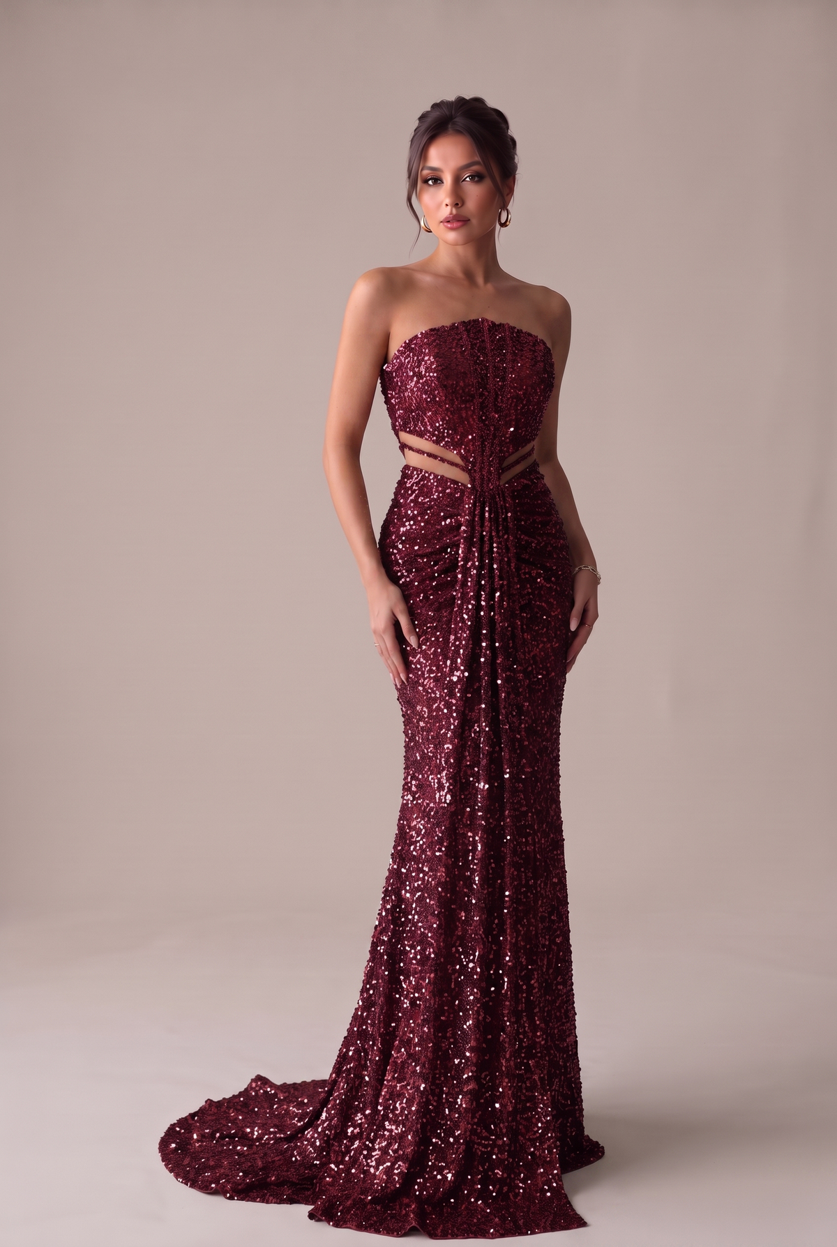 Yasemin Payet Kırmızı Elbise