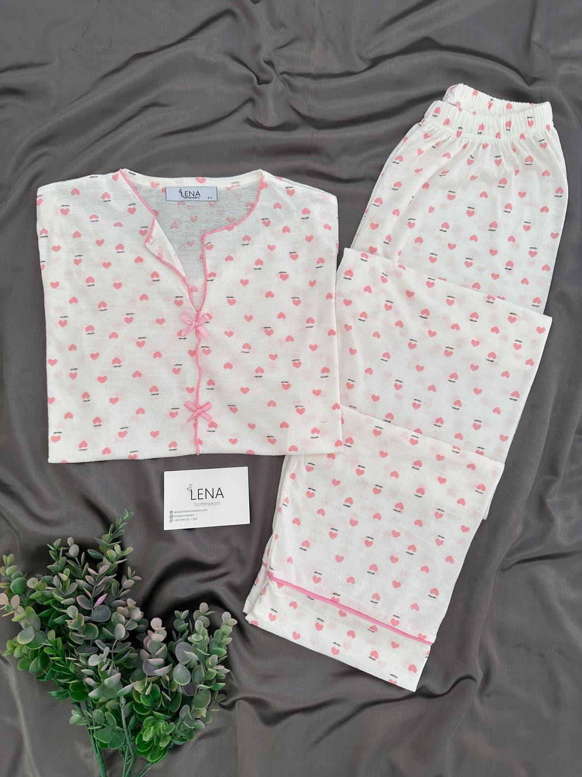  Pureks Pembe 6'lı İç Çamaşırlı Kısa Kollu Pijama Seti