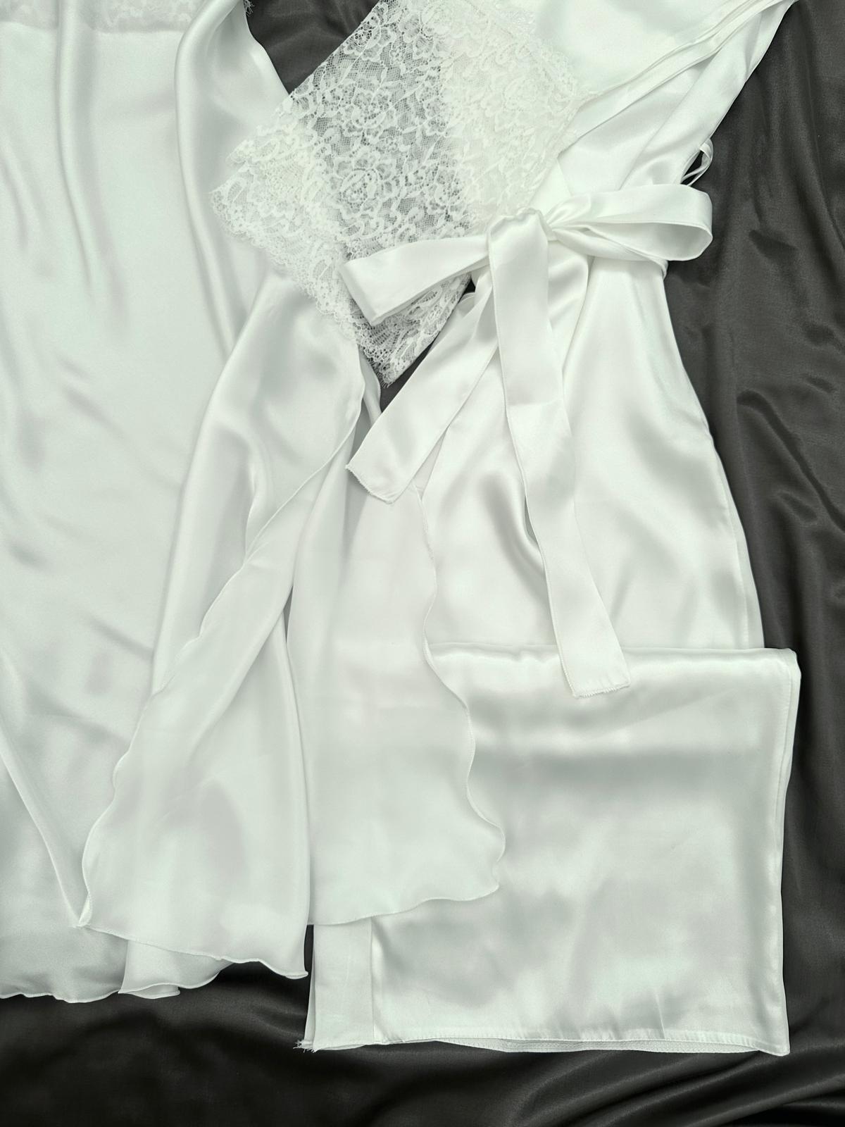  Serente Uzun Sabahlık & Secelik Saten Takım